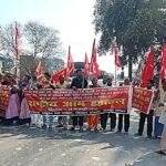 ताजपुर में राष्ट्रीय आम हड़ताल का व्यापक असर, सड़कों पर उतरे किसान-मजदूर