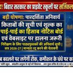 लूट का धंधा बंद! बिहार सरकार का प्राइवेट स्कूलों पर नकेल: स्कूलों को अब किताबों की सूची ,एवं छात्रों से लिए जाने वाले शुल्क के पाई-पाई का हिसाब नोटिस बोर्ड एवं वेबसाइट पर डालना जरूरी, वरना रद्द होगी मान्यता!