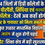 बिहार के चार जिलों में बदले डिग्री कॉलेजों के पते: गायघाट, पीरपैंती, सिंघिया एवं थरथरी में खुला डिग्री कॉलेज, देखें अब कहाँ होगी पढ़ाई!