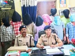 मुजफ्फरपुर पुलिस की बड़ी कार्रवाई: कांटी में अलग-अलग मामलों के 10 अभियुक्त गिरफ्तार, चोरी के सामान और हथियार बरामद